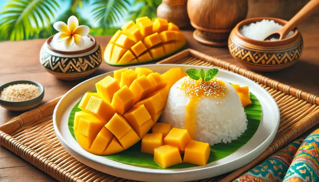 Thai mango sticky rice