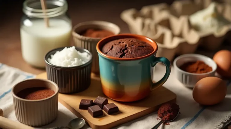 cake in a mug without egg