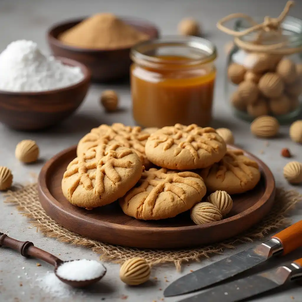 3 ingredient peanut butter cookies no egg