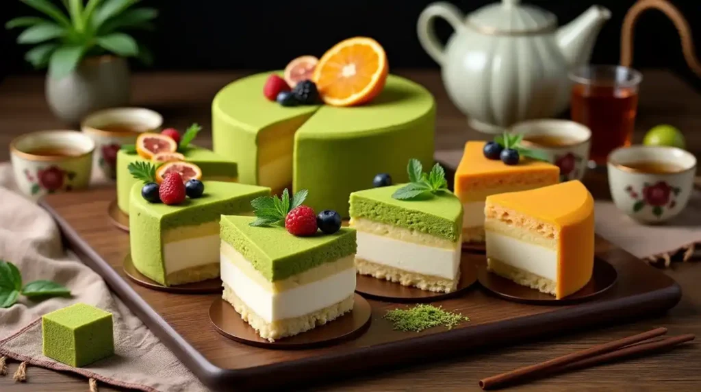  variety of Asian sponge cakes