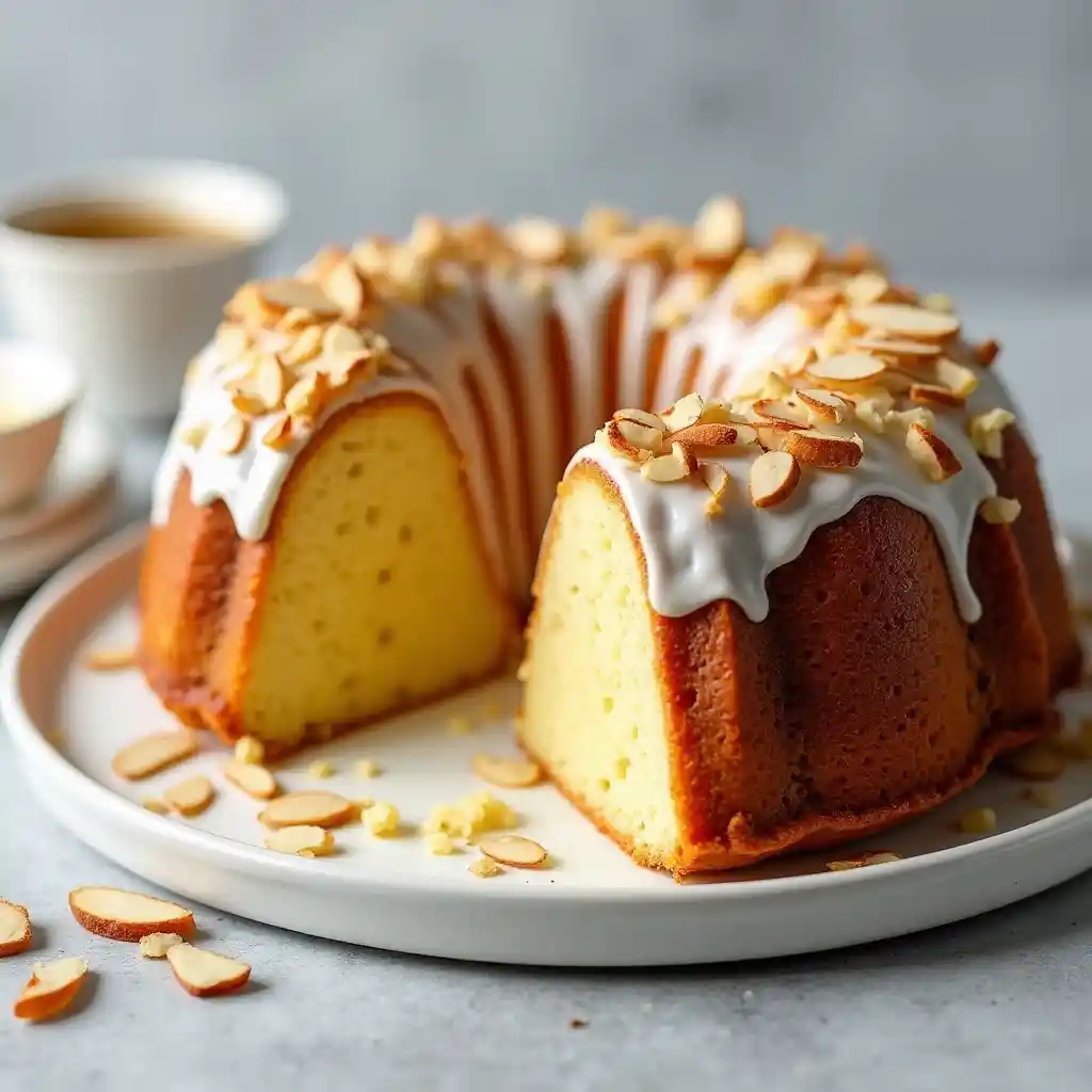 4 recipes - buttery almond cake