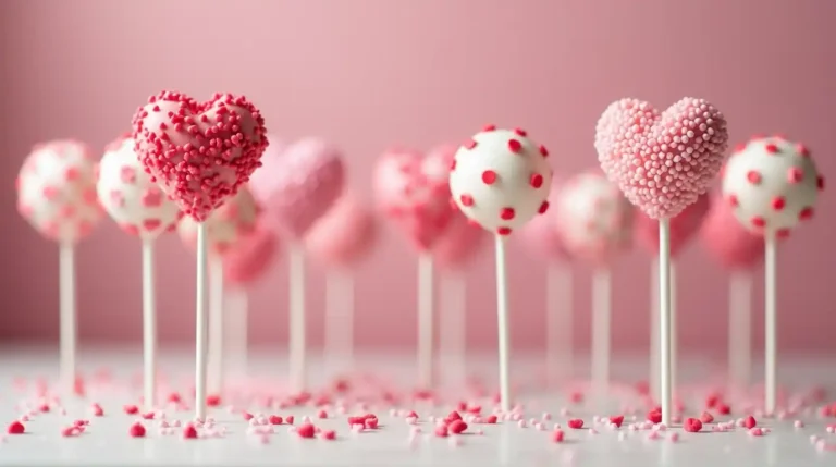 Valentine cake pops