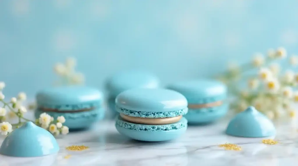 blue macaron recipe