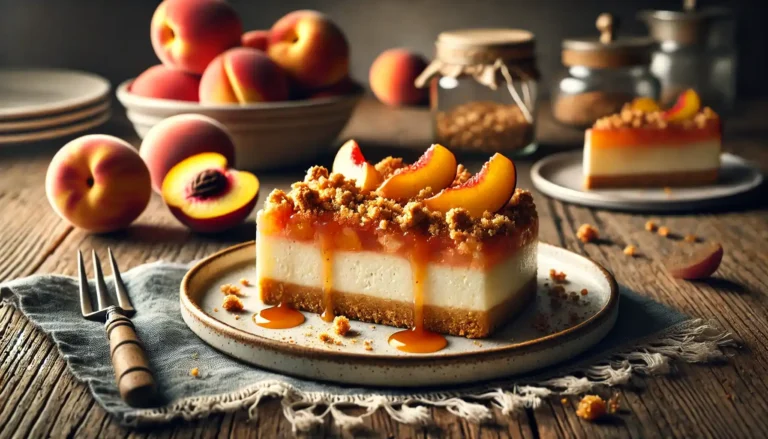 peach cobbler cheesecake