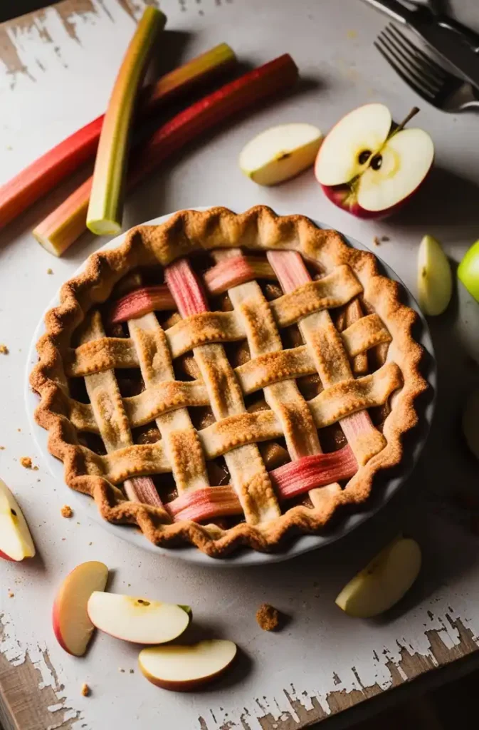 Apple Rhubarb Pie steps