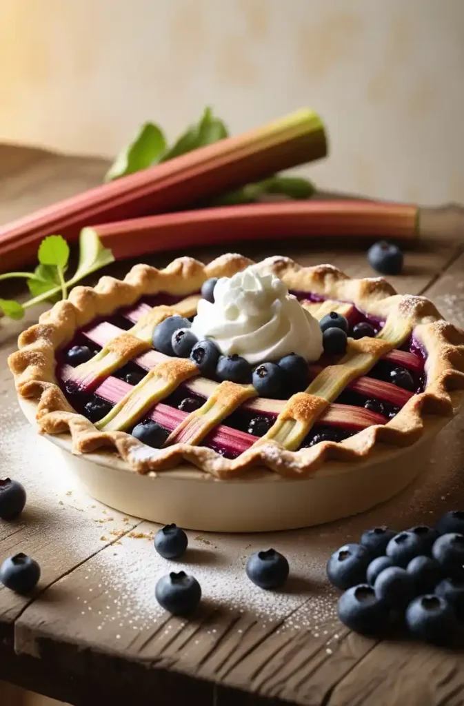 Blueberry Rhubarb Pie recipe