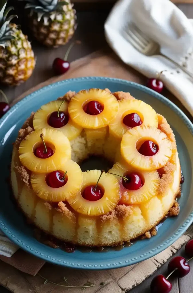 Pineapple Upside Down Cake with Cake Mix