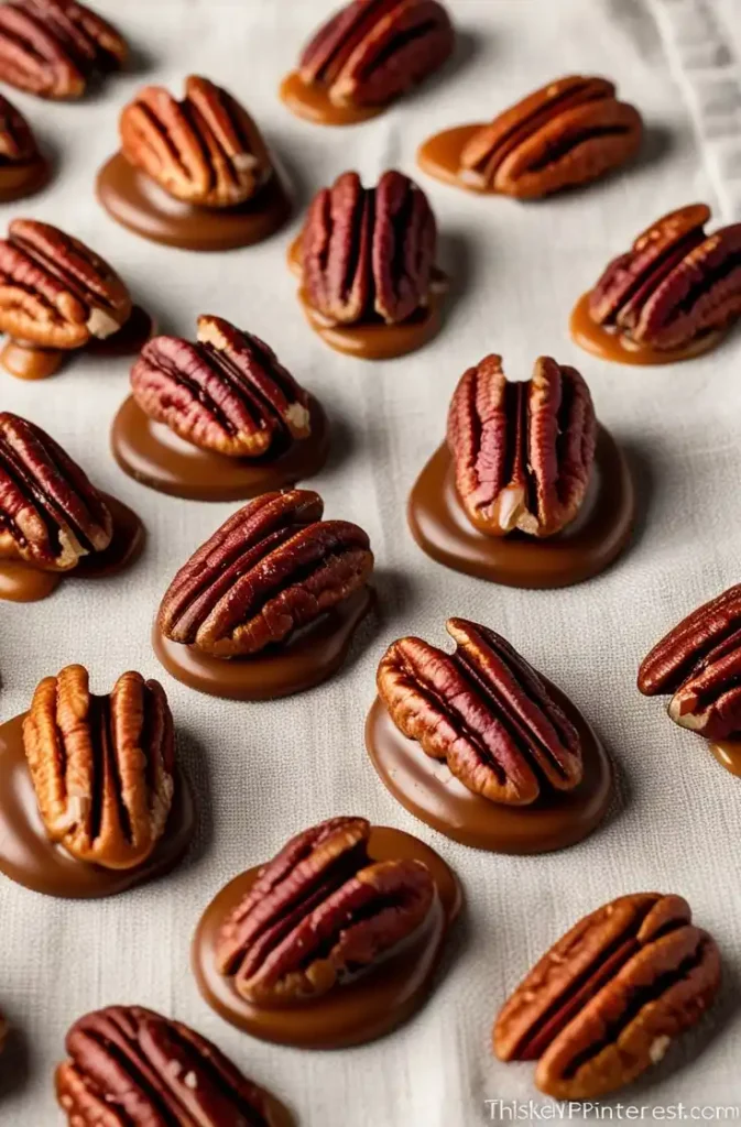 chocolate and caramel covered pecans ingredients